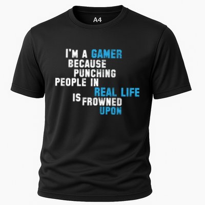 I'm A Gamer Because Punching People Performance Shirt