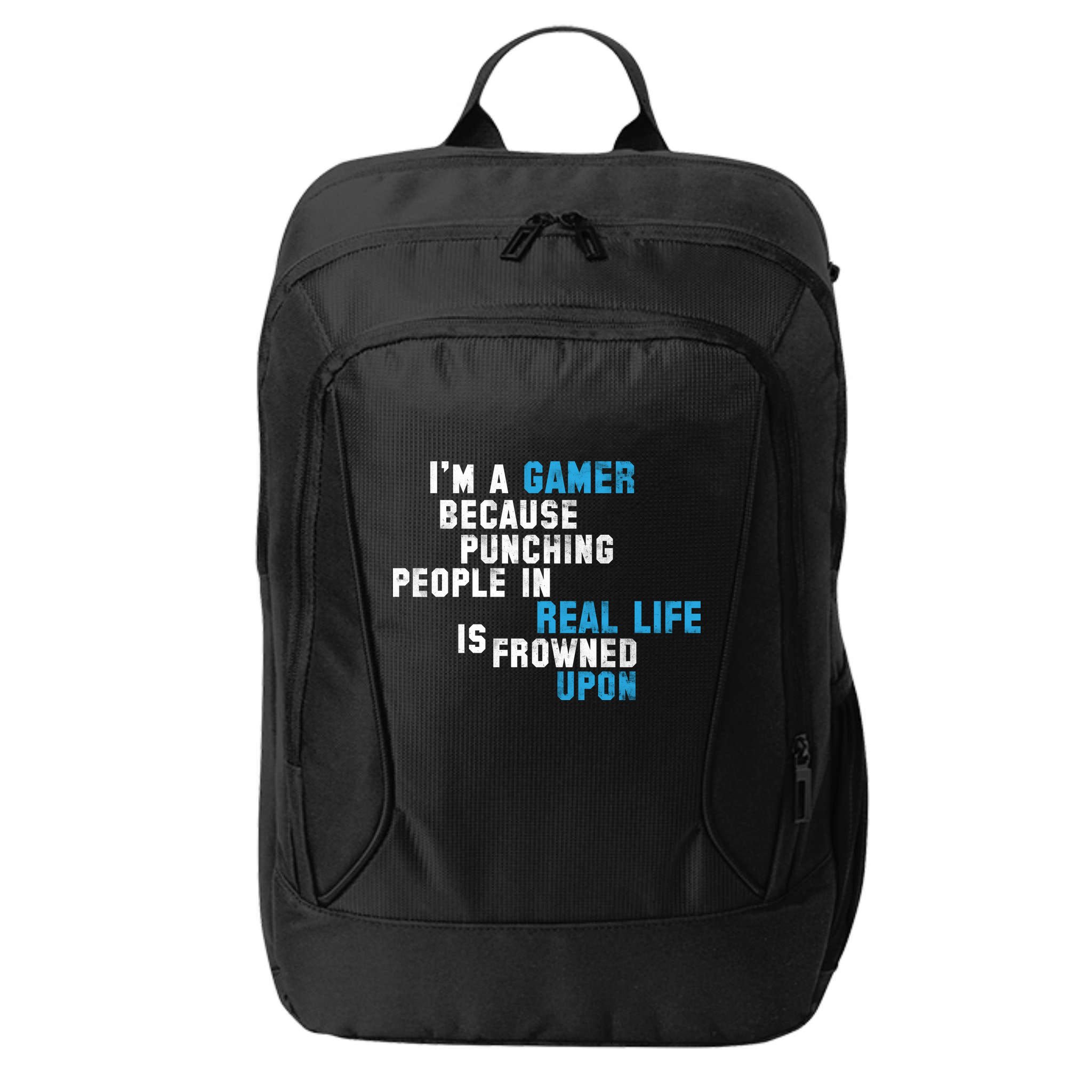 I'm A Gamer Because Punching People City Backpack