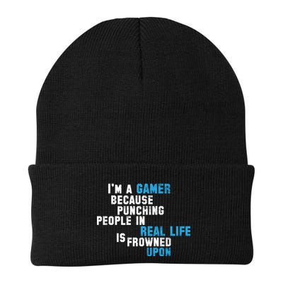 I'm A Gamer Because Punching People Beanie