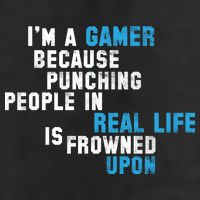 I'm A Gamer Because Punching People 25L Jumbo Tote