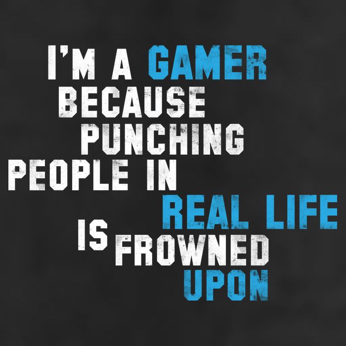 I'm A Gamer Because Punching People 25L Jumbo Tote