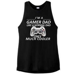 I'm A Gamer Dad Like A Normal Dad But Much Cooler Ladies PosiCharge Tri-Blend Wicking Tank