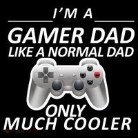 I'm A Gamer Dad Like A Normal Dad But Much Cooler Flexfit Unipanel Trucker Cap