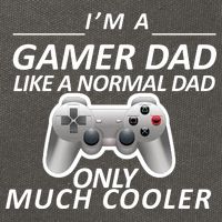 I'm A Gamer Dad Like A Normal Dad But Much Cooler Cotton Canvas Backpack