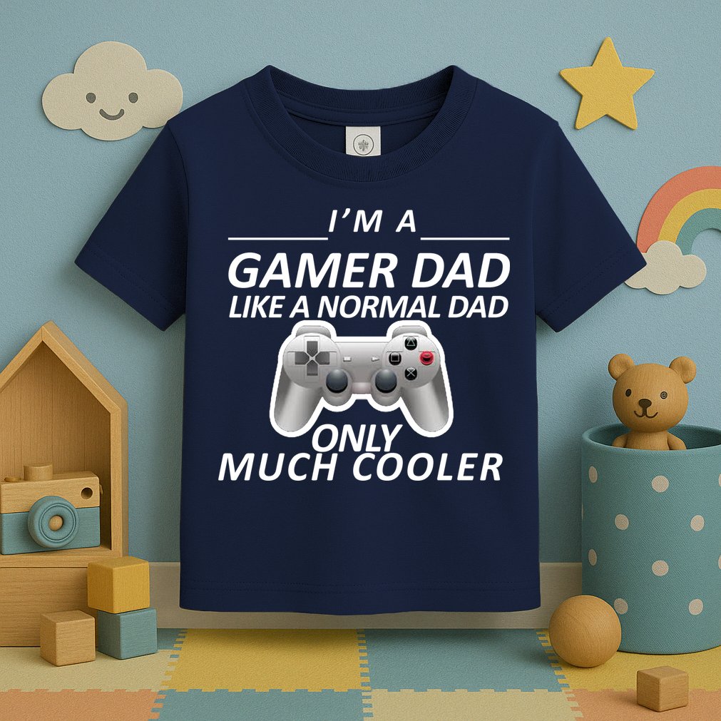 I'm A Gamer Dad Like A Normal Dad But Much Cooler Toddler T-Shirt