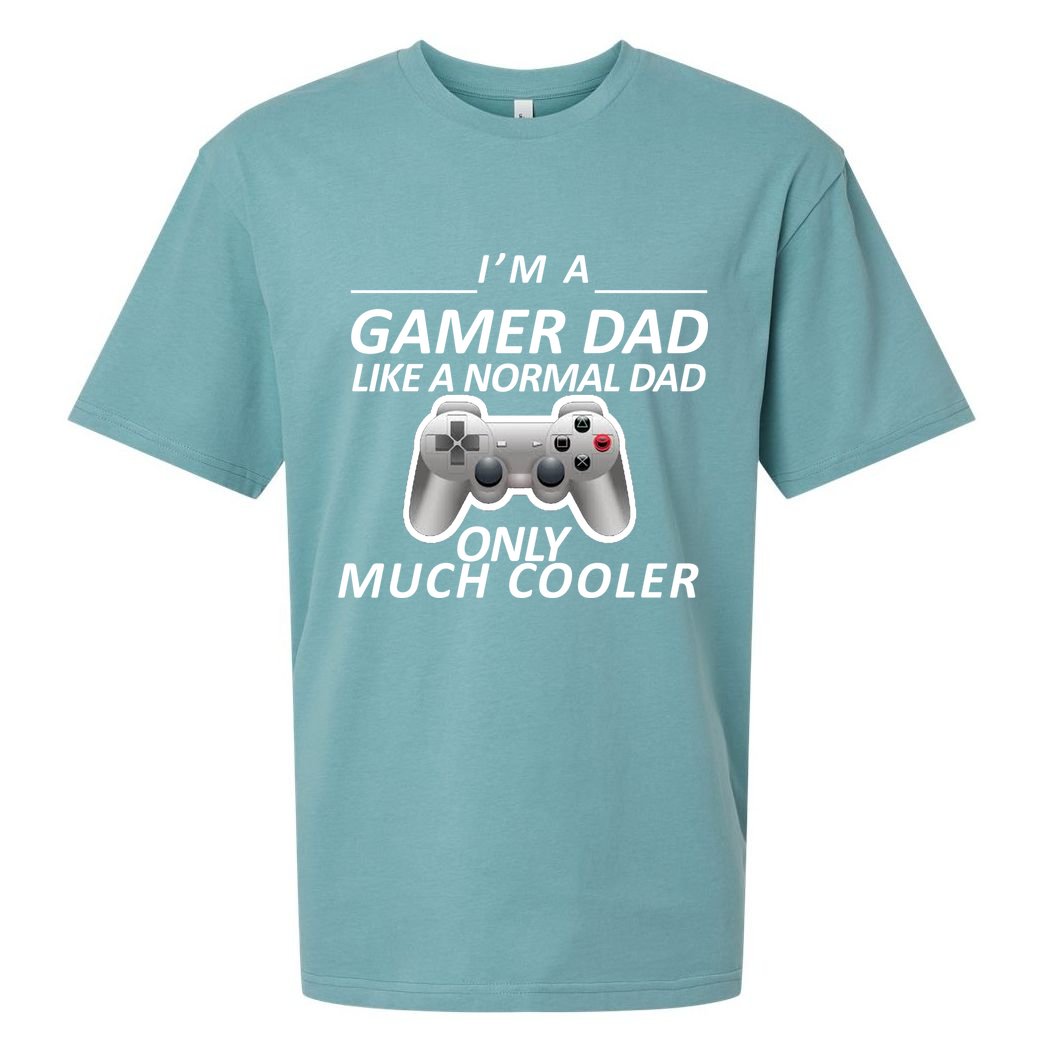 I'm A Gamer Dad Like A Normal Dad But Much Cooler Sueded Cloud Jersey T-Shirt