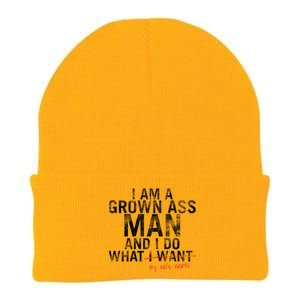 I'm A Grown Man And I Do What My Wife Wants Knit Cap Winter Beanie