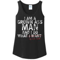 I'm A Grown Man And I Do What My Wife Wants Ladies Essential Tank