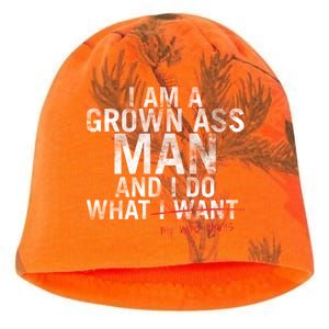 I'm A Grown Man And I Do What My Wife Wants Kati - Camo Knit Beanie