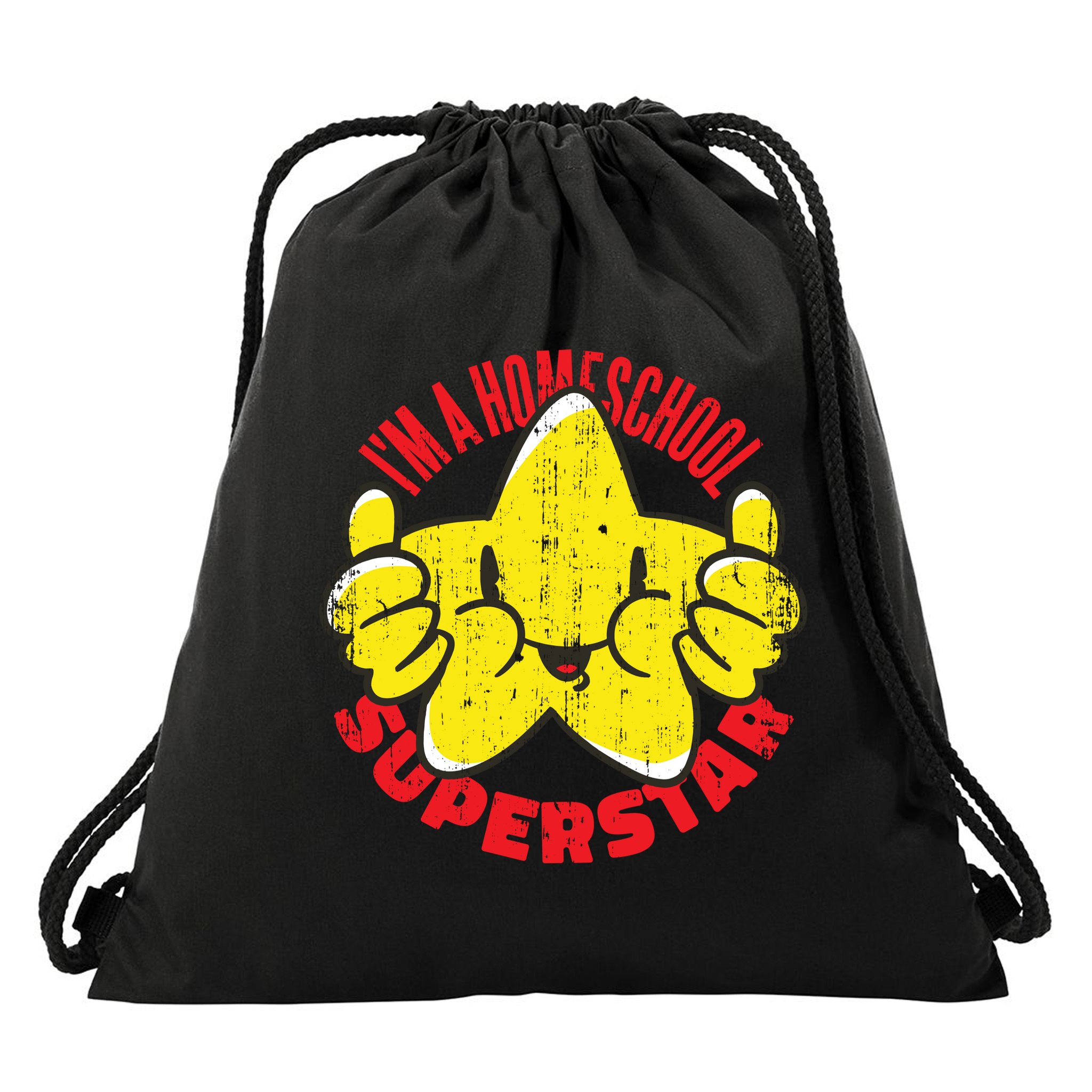 I'm A Homeschool Superstar Drawstring Bag