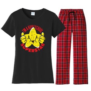 I'm A Homeschool Superstar Women's Flannel Pajama Set