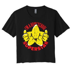 I'm A Homeschool Superstar Women's Crop Top Tee