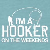 I'm A Hooker On The Weekends Sueded Cloud Jersey T-Shirt