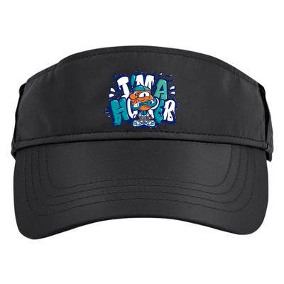 I'm A Hooper Basketball Graffiti Adult Drive Performance Visor