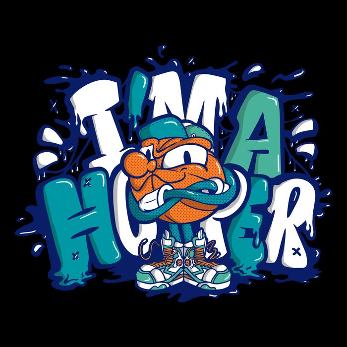 I'm A Hooper Basketball Graffiti Magnet