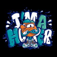 I'm A Hooper Basketball Graffiti Cropped Pullover Crew