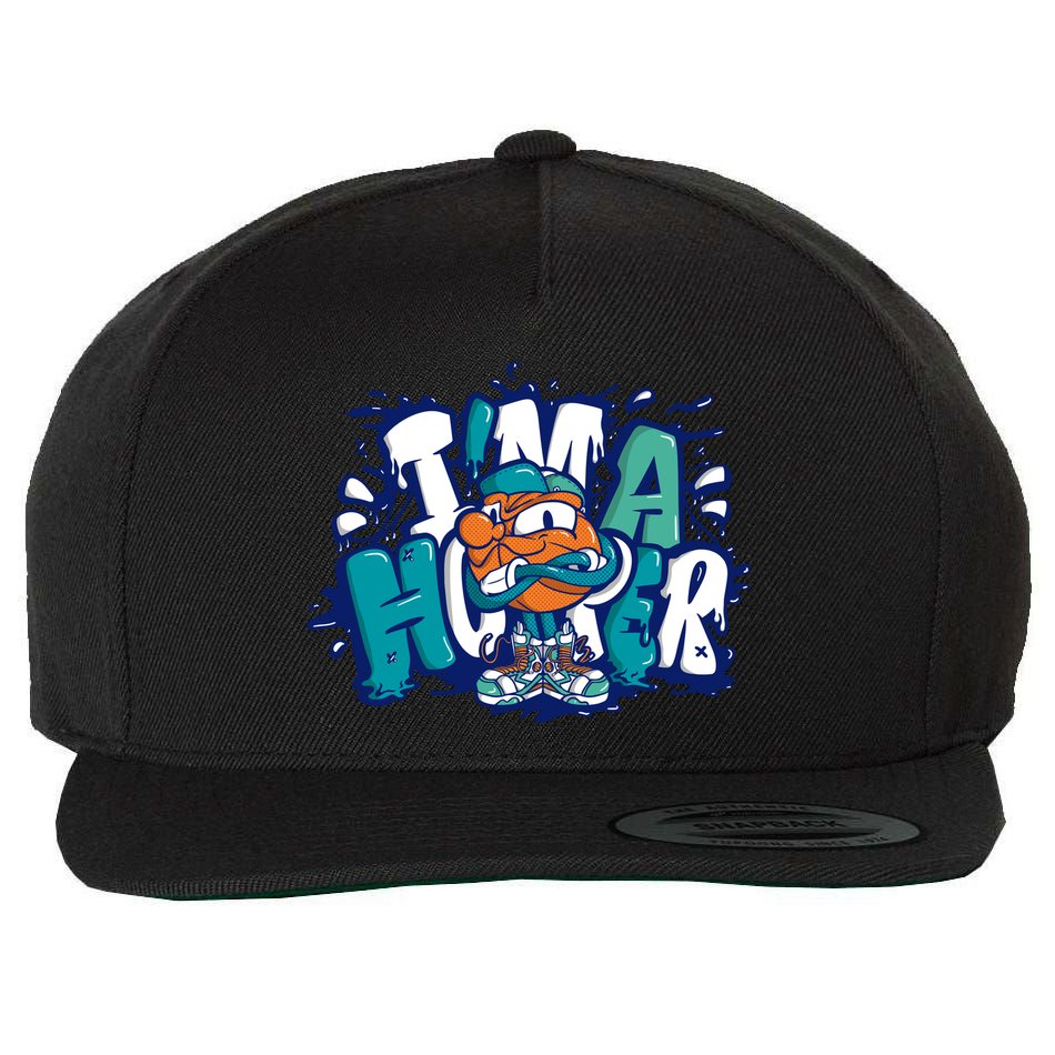 I'm A Hooper Basketball Graffiti Wool Snapback Cap
