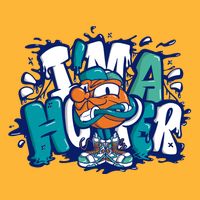 I'm A Hooper Basketball Graffiti Cooling Performance Crew T-Shirt