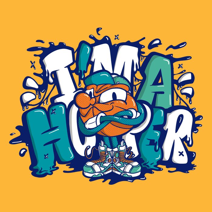 I'm A Hooper Basketball Graffiti Cooling Performance Crew T-Shirt