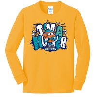 I'm A Hooper Basketball Graffiti Kids Long Sleeve Shirt