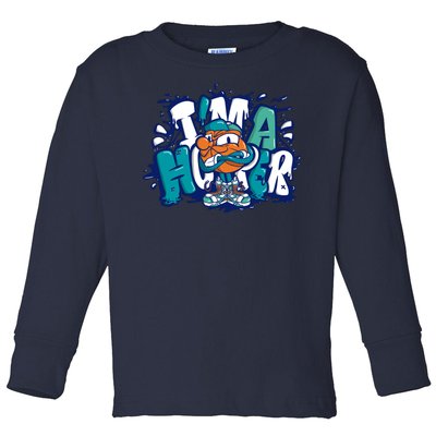 I'm A Hooper Basketball Graffiti Toddler Long Sleeve Shirt