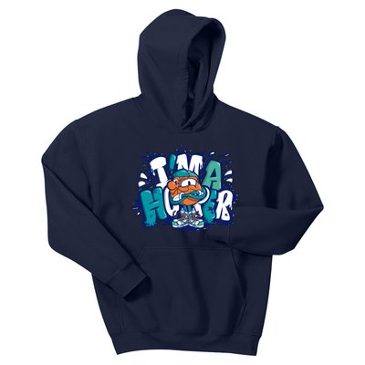 I'm A Hooper Basketball Graffiti Kids Hoodie