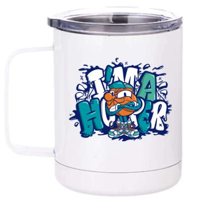 I'm A Hooper Basketball Graffiti 12 oz Stainless Steel Tumbler Cup