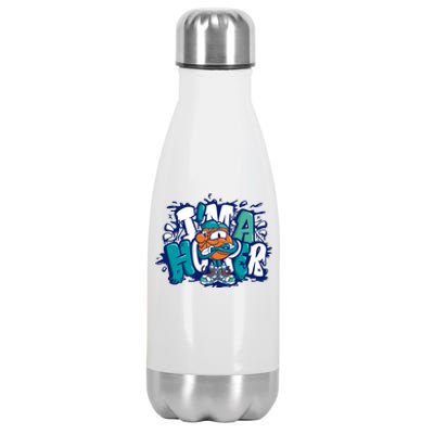 I'm A Hooper Basketball Graffiti Stainless Steel Insulated Water Bottle