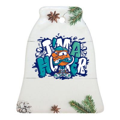 I'm A Hooper Basketball Graffiti Ceramic Bell Ornament