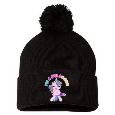 I'm A Hulacorn Pom Pom 12in Knit Beanie