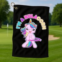 I'm A Hulacorn Golf Towel