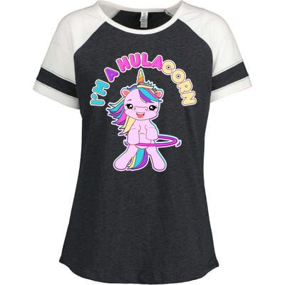 I'm A Hulacorn Enza Ladies Jersey Colorblock Tee