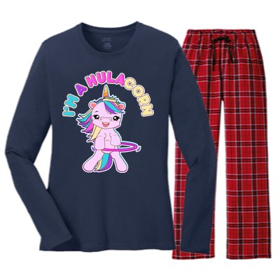 I'm A Hulacorn Women's Long Sleeve Flannel Pajama Set 