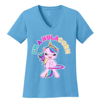 I'm A Hulacorn Women's V-Neck T-Shirt