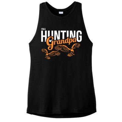 I'm a Hunting Grandpa Ladies PosiCharge Tri-Blend Wicking Tank