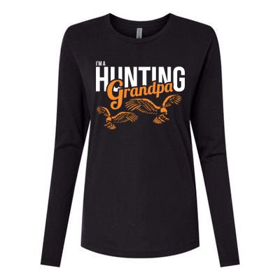 I'm a Hunting Grandpa Womens Cotton Relaxed Long Sleeve T-Shirt