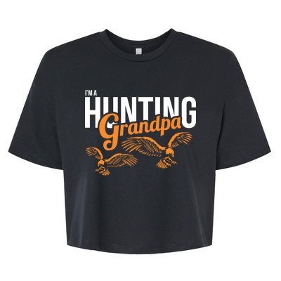 I'm a Hunting Grandpa Bella+Canvas Jersey Crop Tee