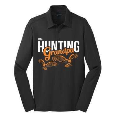 I'm a Hunting Grandpa Silk Touch Performance Long Sleeve Polo