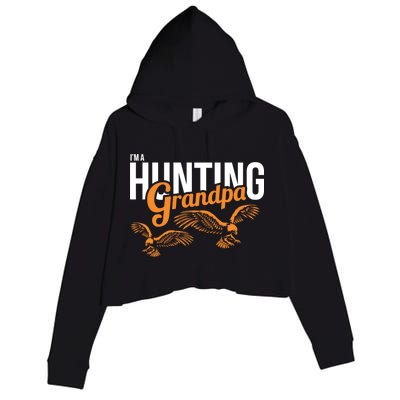 I'm a Hunting Grandpa Crop Fleece Hoodie