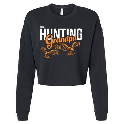 I'm a Hunting Grandpa Cropped Pullover Crew