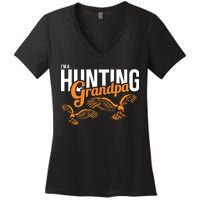 I'm a Hunting Grandpa Women's V-Neck T-Shirt