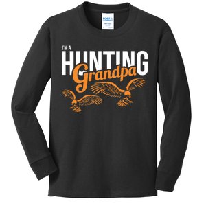 I'm a Hunting Grandpa Kids Long Sleeve Shirt