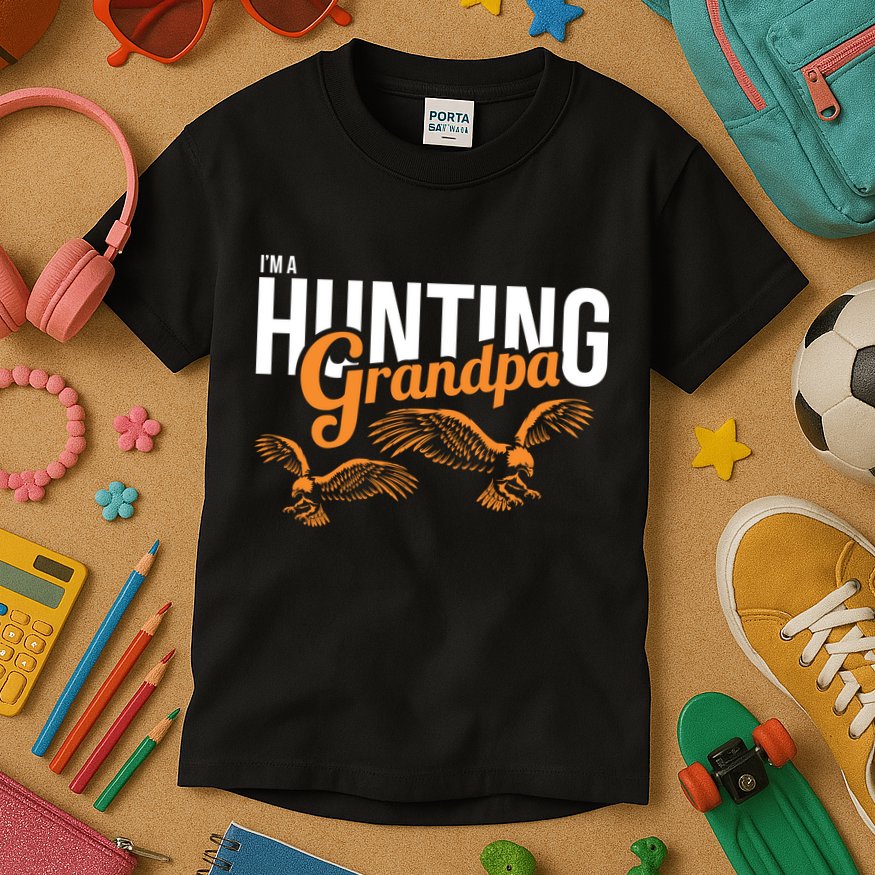 I'm a Hunting Grandpa Kids T-Shirt