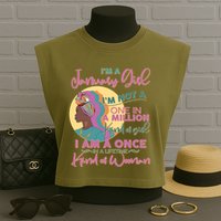 I'm A January Girl I Am A Once in A Lifetime Kind Of Woman Garment-Dyed Women's Muscle Tee