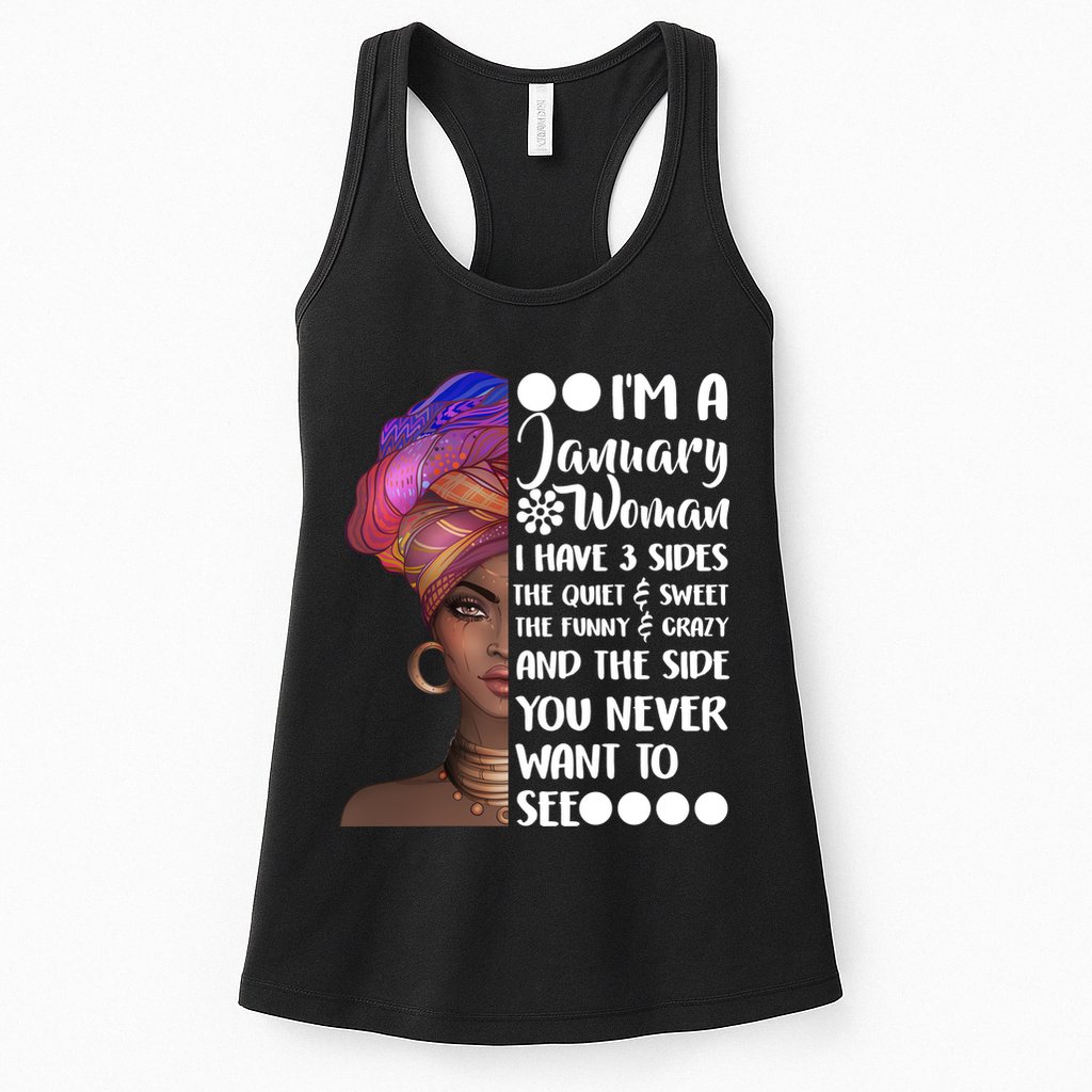 I'm A January Woman Cute Birthday Womens Tank Top