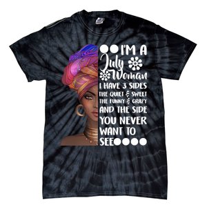 I'm A July Woman Cute Birthday Tie-Dye T-Shirt