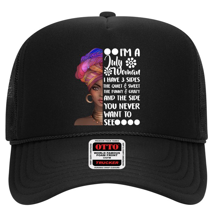 I'm A July Woman Cute Birthday Trucker Hat