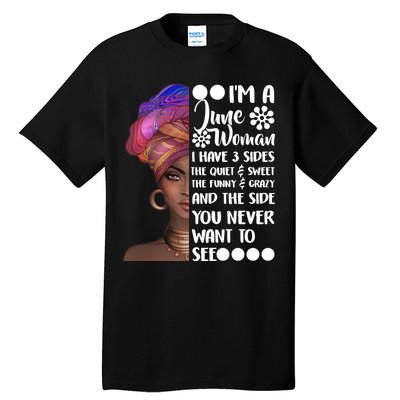 I'm a June Woman Cute Birthday Tall T-Shirt