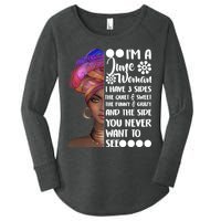 I'm a June Woman Cute Birthday Women's Perfect Tri Tunic Long Sleeve Shirt