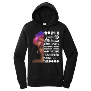 I'm a June Woman Cute Birthday Women's Pullover Hoodie